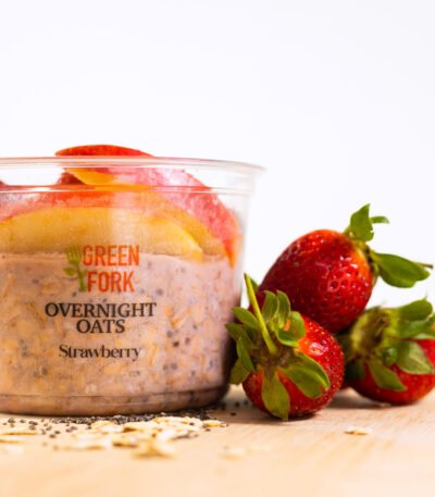 Strawberry Overnight Oats — Greenfork, Accra